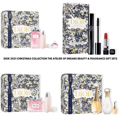 dior three sets|Dior set with pouch.